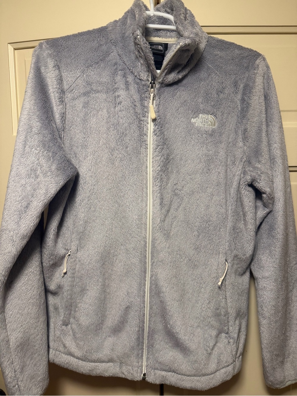 The North Face Women’s Light Gray Teddy Fleece Jacket